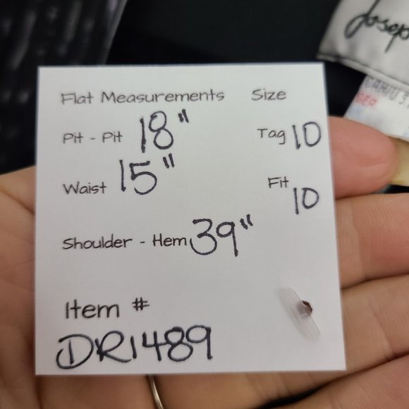 Joseph Ribkoff Black Dress with Metallic Details - Picture 12 of 15